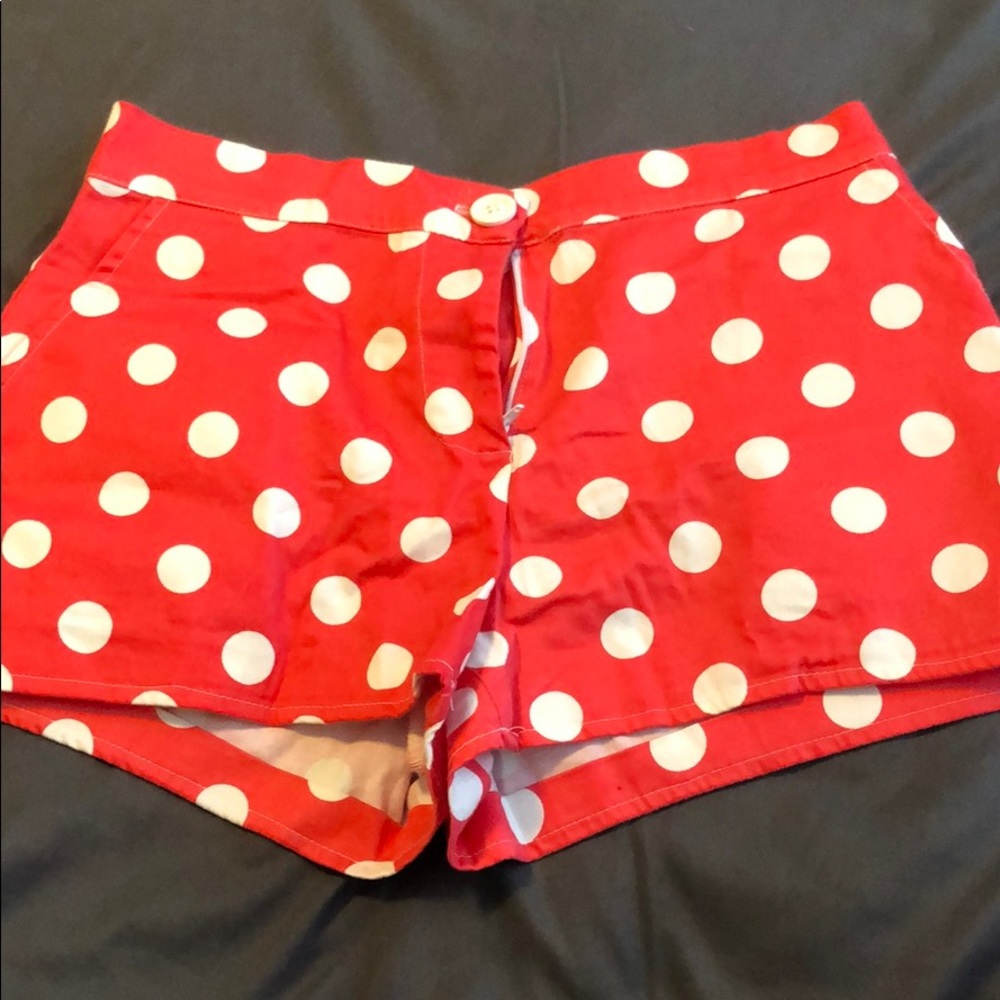 Polkadot pink and white shorts!